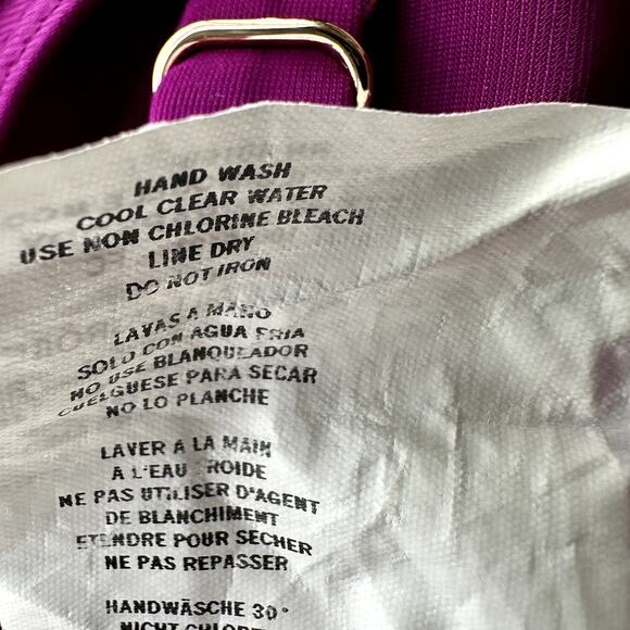 Miraclesuit Wrapsody One Piece Swimwear Bikini V Neck Padded Framboise Purple 12 - Picture 5 of 7